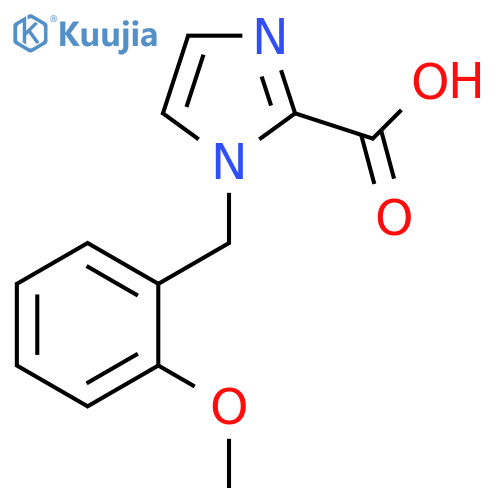 1-(2-Methoxybenzyl)-1H-imidazole-2-carboxylic acid structure