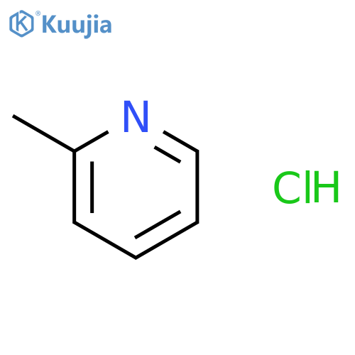 Pyridine, 2-methyl-,hydrochloride (1:1) structure
