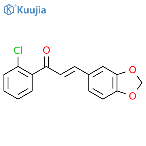 3-(2H-1,3-Benzodioxol-5-yl)-1-(2-chlorophenyl)prop-2-en-1-one structure