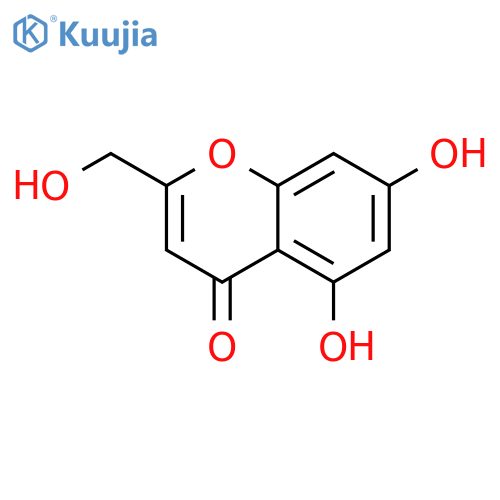 4H-1-Benzopyran-4-one,5,7-dihydroxy-2-(hydroxymethyl)- structure