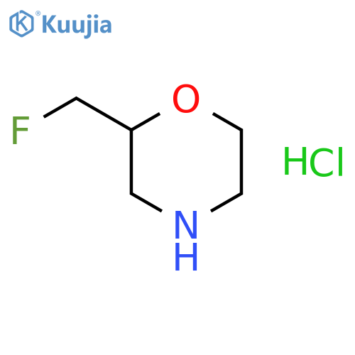 2-(fluoromethyl)morpholine hydrochloride structure