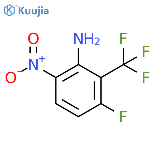 2-Amino-6-fluoro-3-nitrobenzotrifluoride structure