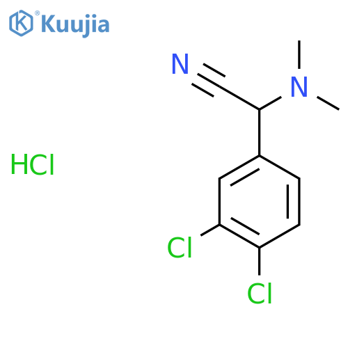 2-(3,4-Dichlorophenyl)-2-(dimethylamino)-acetonitrile hydrochloride structure