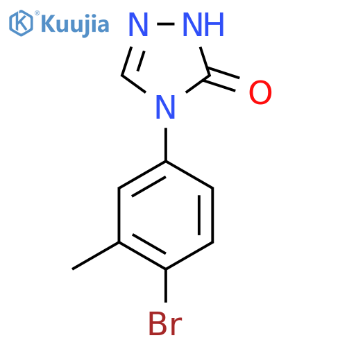 4-(4-Bromo-3-methylphenyl)-2,4-dihydro-3H-1,2,4-triazol-3-one structure