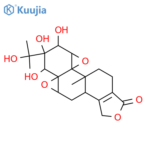 19(4→3)-Abeo-7,8:9,11:12,13-triepoxy-14-hydroxy-3-abieten-19,18-olide; (7β,8β,9β,11β,12α,13α,14β)-form, 12,13-Deepoxy, 12β,13,15-trihydroxy structure