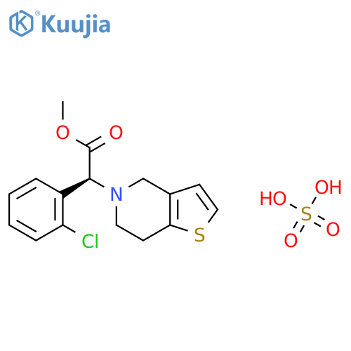 Methyl (S)-(Chlorophenyl)(tetrahydrothienopyridinyl)acetate structure