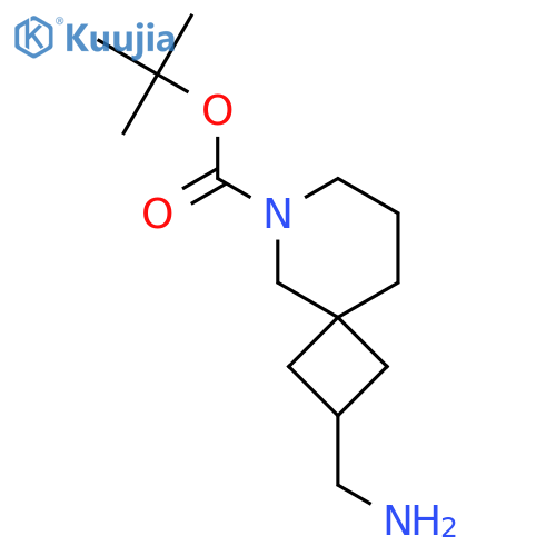 Tert-Butyl 2-(aminomethyl)-6-azaspiro[3.5]nonane-6-carboxylate structure
