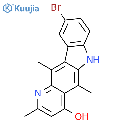 6H-PYRIDO[3,2-B]CARBAZOL-4-OL, 9-BROMO-2,5,11-TRIMETHYL- structure