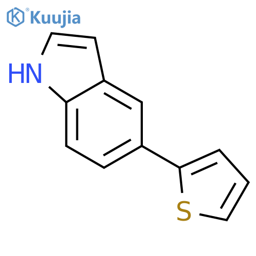 5-thiophen-2-yl-1H-indole structure