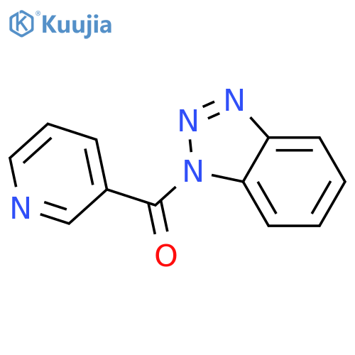 1-(pyridin-3-ylcarbonyl)-1H-1,2,3-benzotriazole structure