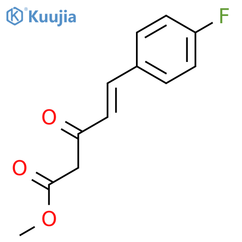 Methyl 5-(4-fluorophenyl)-3-oxopent-4-enoate structure