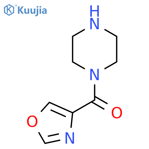 1-(1,3-oxazole-4-carbonyl)piperazine structure