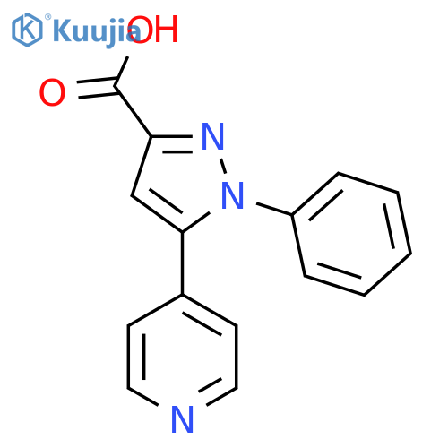 1-Phenyl-5-(pyridin-4-YL)-1H-pyrazole-3-carboxylic acid structure