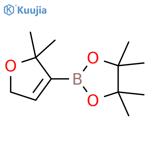 2-(2,2-diMethyl-2,5-dihydrofuran-3-yl)-4,4,5,5-tetraMethyl-1,3,2-dioxaborolane structure