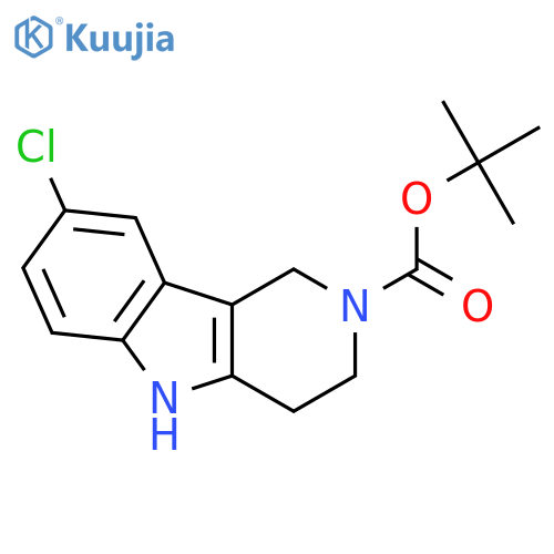 tert-Butyl 8-chloro-3,4-dihydro-1H-pyrido[4,3-b]indole-2(5H)-carboxylate structure