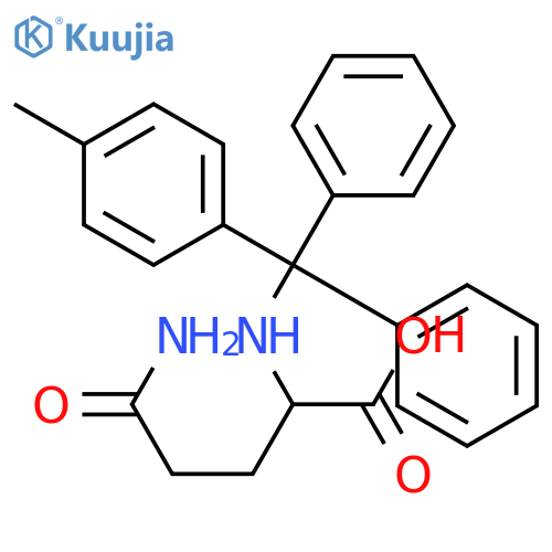 L-Glutamine,N-[(4-methylphenyl)diphenylmethyl]- structure