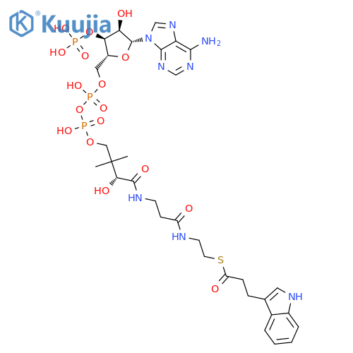 3-Indolepropionyl-CoA structure