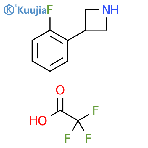 3-(2-fluorophenyl)azetidine trifluoroacetate structure