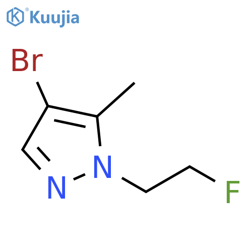 4-Bromo-1-(2-fluoro-ethyl)-5-methyl-1H-pyrazole structure