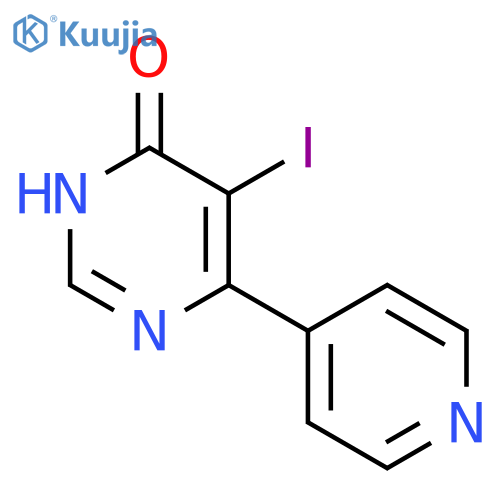 5-Iodo-6-pyridin-4-yl-3H-pyrimidin-4-one structure