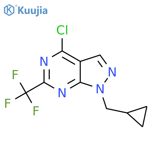 4-Chloro-1-(cyclopropylmethyl)-6-(trifluoromethyl)-1H-pyrazolo[3,4-d]pyrimidine structure