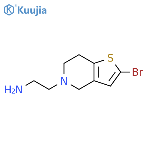 2-(2-Bromo-6,7-dihydro-4H-thieno[3,2-c]pyridin-5-yl)-ethylamine structure