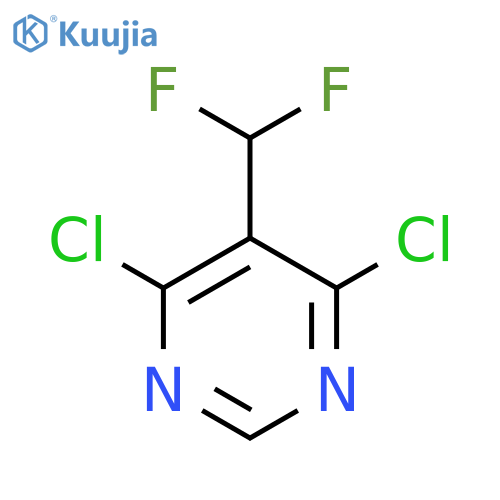 4,6-Dichloro-5-(difluoromethyl)pyrimidine structure