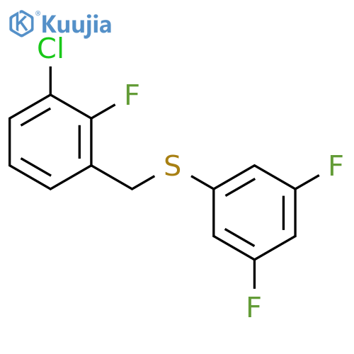 (3-CHLORO-2-FLUOROBENZYL)(3,5-DIFLUOROPHENYL)SULFANE structure