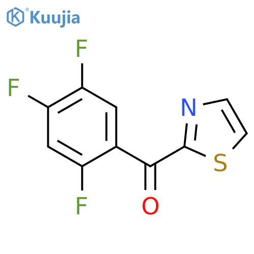 1,3-thiazol-2-yl-(2,4,5-trifluorophenyl)methanone structure