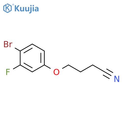 4-(4-bromo-3-fluorophenoxy)butanenitrile structure