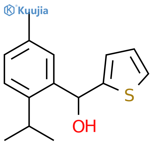 (2-ISOPROPYL-5-METHYLPHENYL)(THIOPHEN-2-YL)METHANOL structure