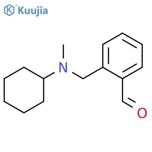 2-{[cyclohexyl(methyl)amino]methyl}benzaldehyde structure