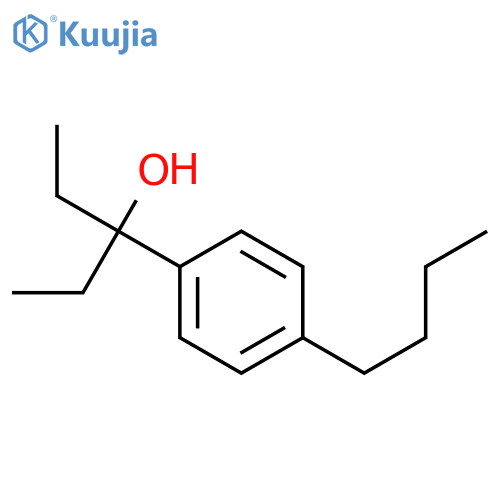 3-(4-butylphenyl)pentan-3-ol structure
