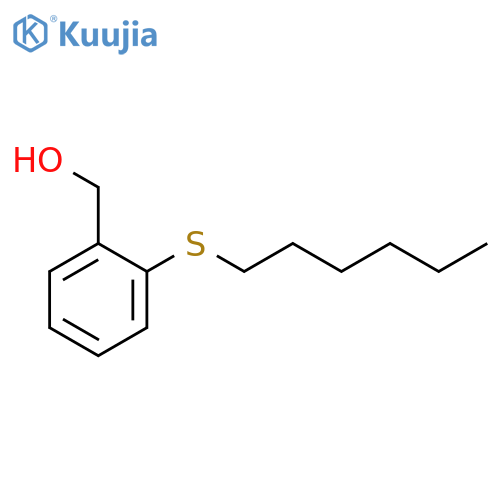 2-n-Hexylthiobenzyl alcohol structure