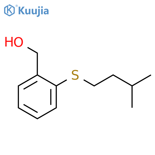 2-iso-Pentylthiobenzyl alcohol structure
