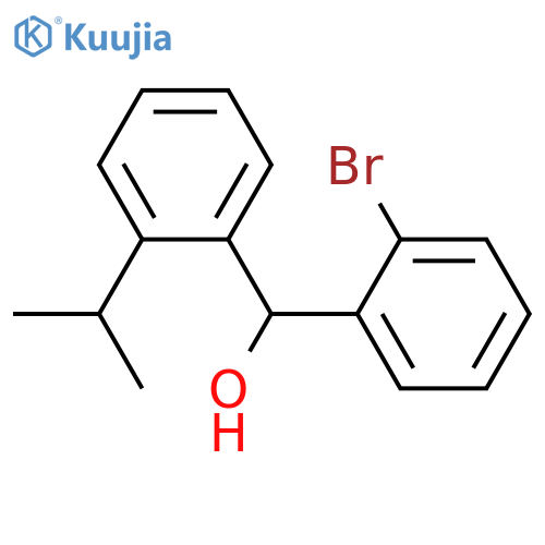 (2-bromophenyl)-(2-propan-2-ylphenyl)methanol structure