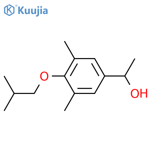 1-[3,5-dimethyl-4-(2-methylpropoxy)phenyl]ethanol structure