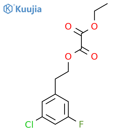 3-Chloro-5-fluorophenethyl ethyl oxalate structure