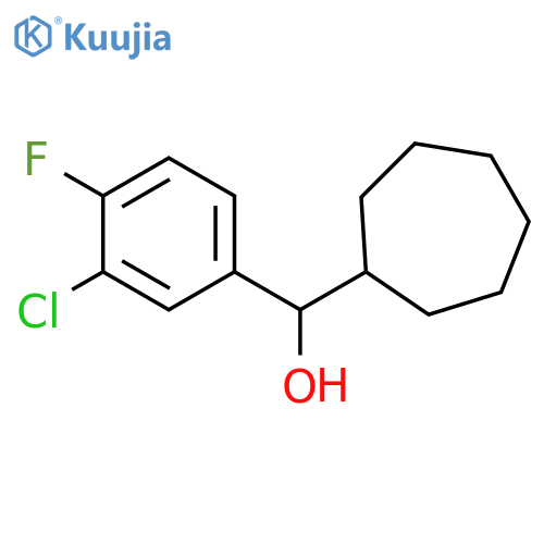 (3-chloro-4-fluorophenyl)-cycloheptylmethanol structure