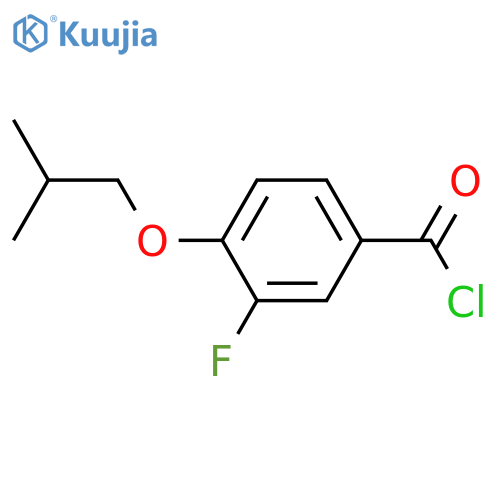 4-iso-Butoxy-3-fluorobenzoyl chloride structure