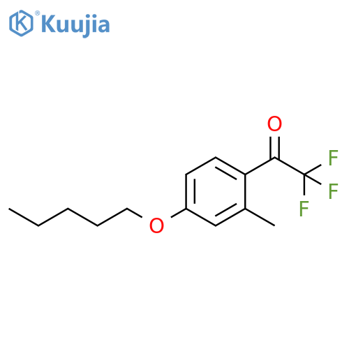 2-Methyl-4-n-pentoxy-2,2,2-trifluoroacetophenone structure