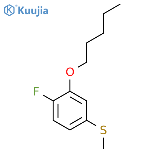 (4-Fluoro-3-(pentyloxy)phenyl)(methyl)sulfane structure