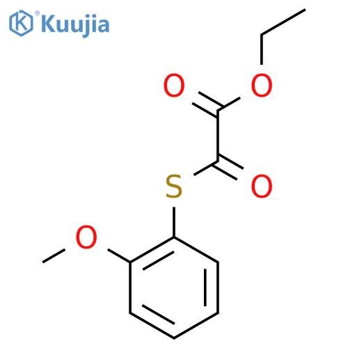 Ethyl 2-(2-methoxyphenyl)sulfanyl-2-oxo-acetate structure