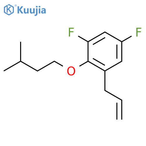 1-Allyl-3,5-difluoro-2-(isopentyloxy)benzene structure