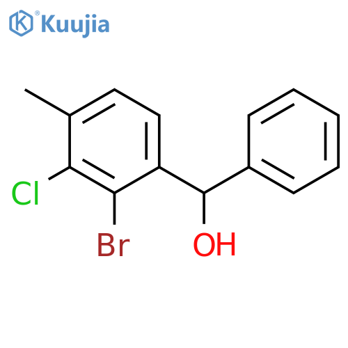 2-Bromo-3-chloro-4-methylbenzhydrol structure