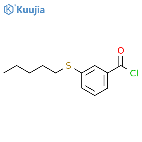 3-(n-Pentylthio)benzoyl chloride structure