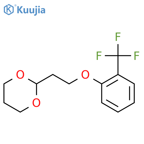 2-(2-(2-(Trifluoromethyl)phenoxy)ethyl)-1,3-dioxane structure