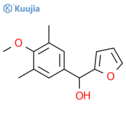 furan-2-yl-(4-methoxy-3,5-dimethylphenyl)methanol structure