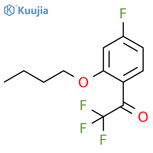 1-(2-butoxy-4-fluorophenyl)-2,2,2-trifluoroethanone structure