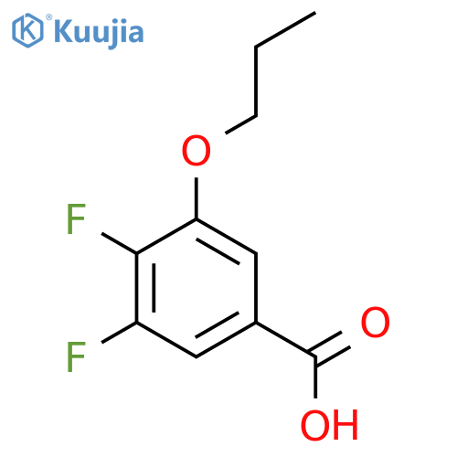 4,5-Difluoro-3-n-propoxybenzoic acid structure